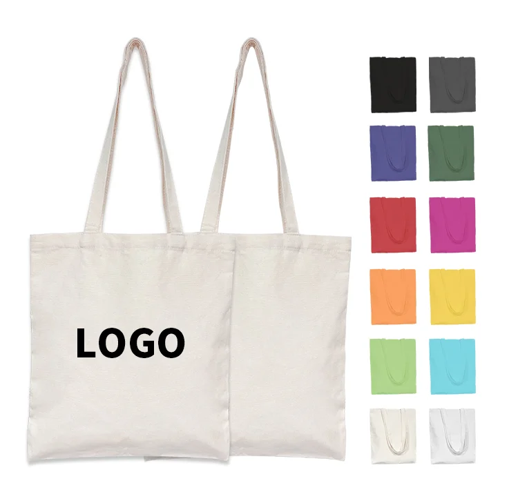 Heavy Duty Black Wholesale Cotton Canvas Heavy Thick Tote Bag For Shopping Tote Beige Large Canvas Grocery Bags For Daily Use