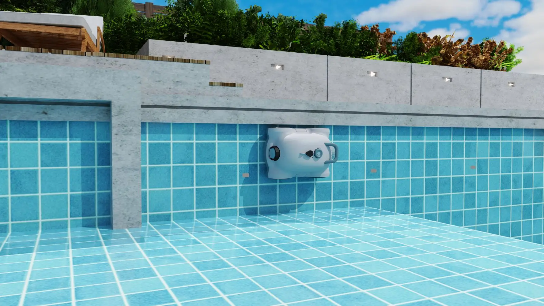 Durable Smart Cleaner Swimming Pool Accessories Filter Bag Cleaning Portable Automatic Pool Cleaner Robot