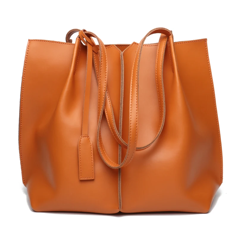 
TS8044 China supplier Guangzhou wholesale factory luxury Genuine Leather Women Casual Shoulder Handbag Travel Tote Bags for Lady 