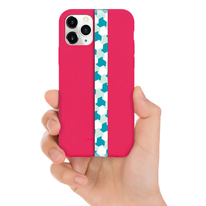 Fashion Custom Silicone Mobile Phone Case Anti-drop Phone Strap Cord Ribbon Lanyard Phone Cover