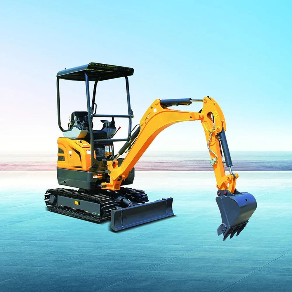 Rubber Tracks Excavator Machine YMC MC17 MC18 2 ton Digger Diesel Crawler-Moving Hydraulic Mini Excavator