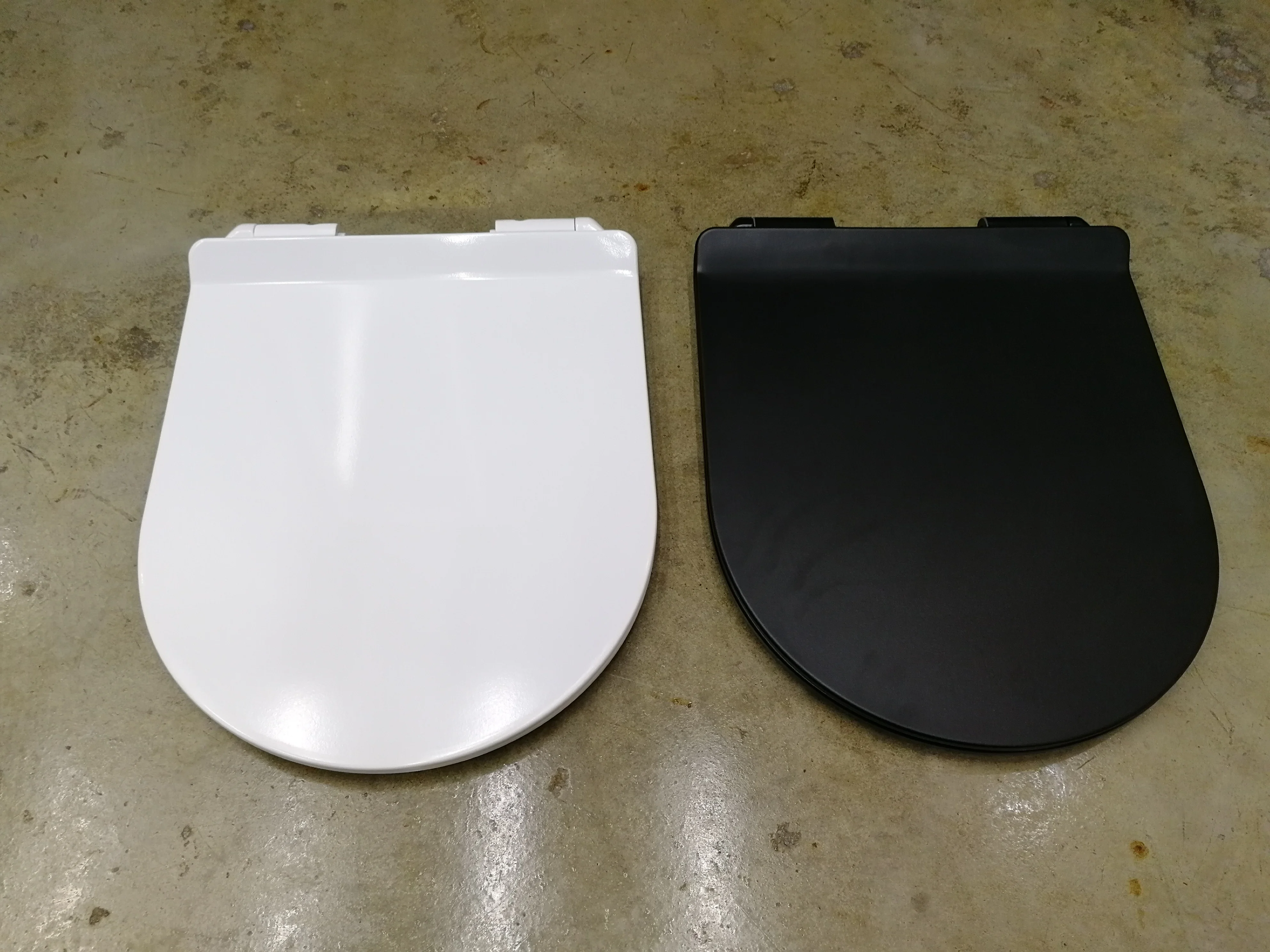 White and Custom Matte Colors Toilet Seat Duroplast Soft D Shape Easy to Clean Toilet Seats Modern