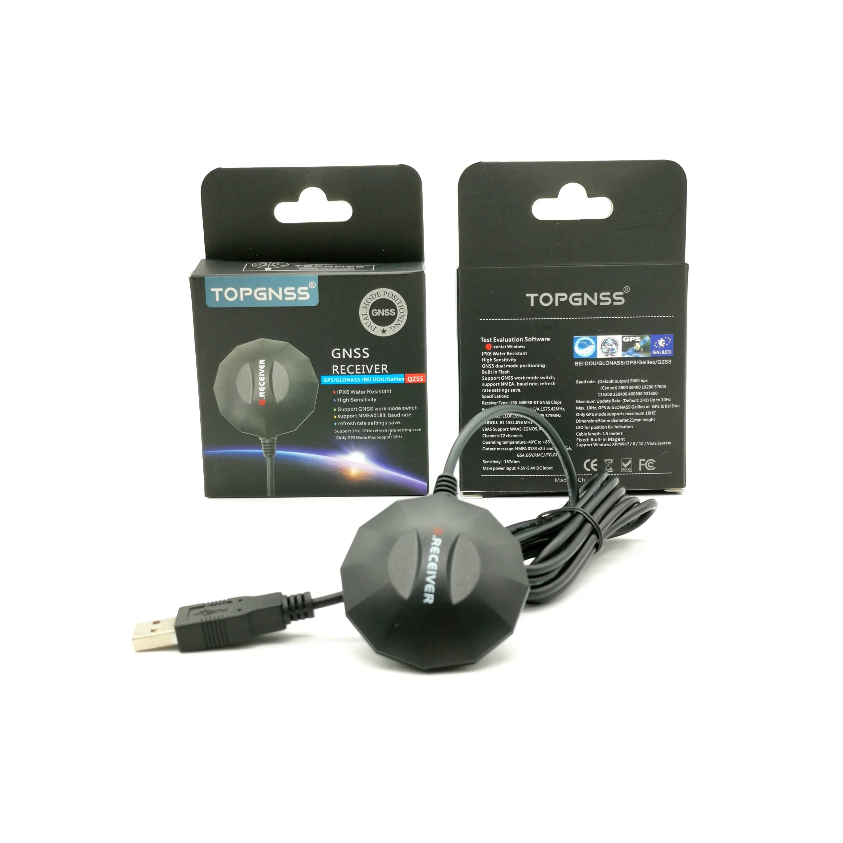 USB Beidou GPS Galileo receiver module GNSS GN-803G USB GPS TOPGNSS