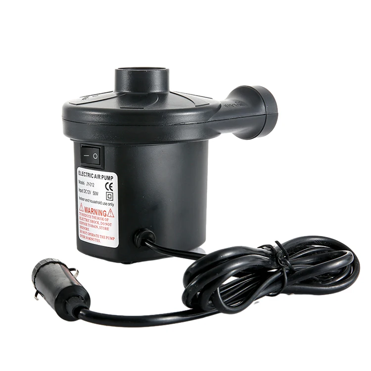 DC Electric Air Pump with 3 Nozzles 12V DC Perfect Inflator Deflator Pumps for Inflatables