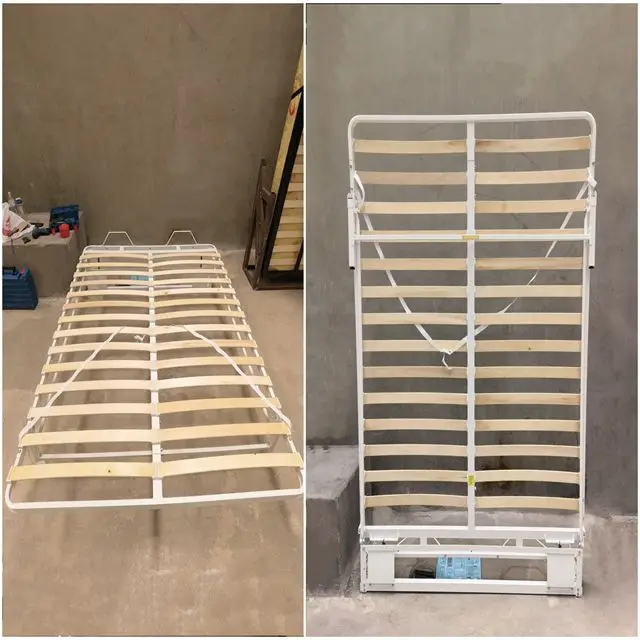 Next Murphy Wall Bed Can Be Mounted On The Wall And Closet With Slatted Vertical Bed Frame Bedroom Space Saving Furniture