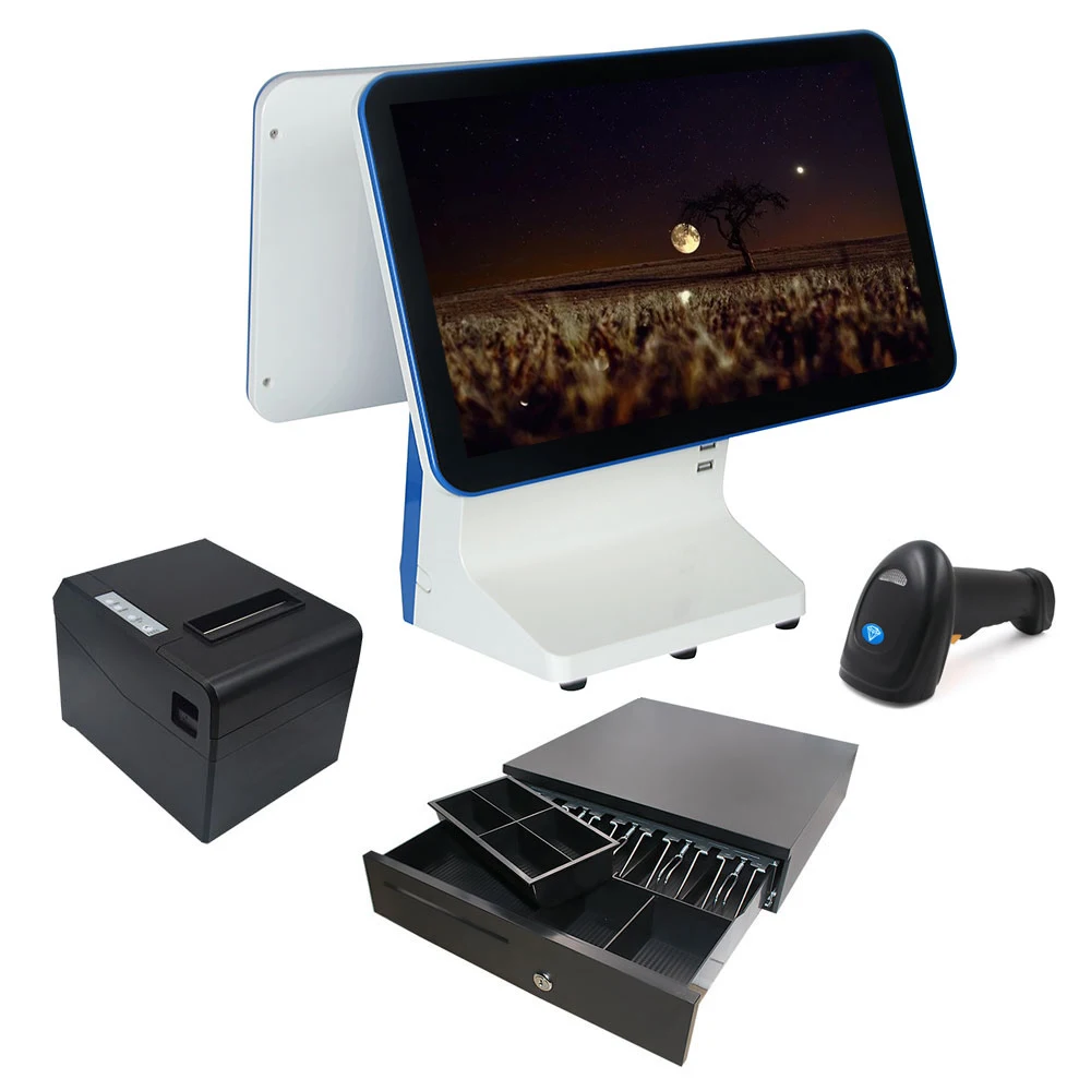 China supermarket cashier register machine cashier point of sale equipment