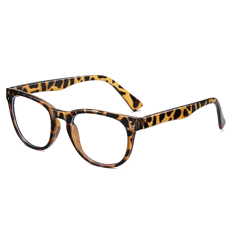 Hot sale high quality oval AC lens PC frame comfortable unisex custom logo anti blue light computer glasses