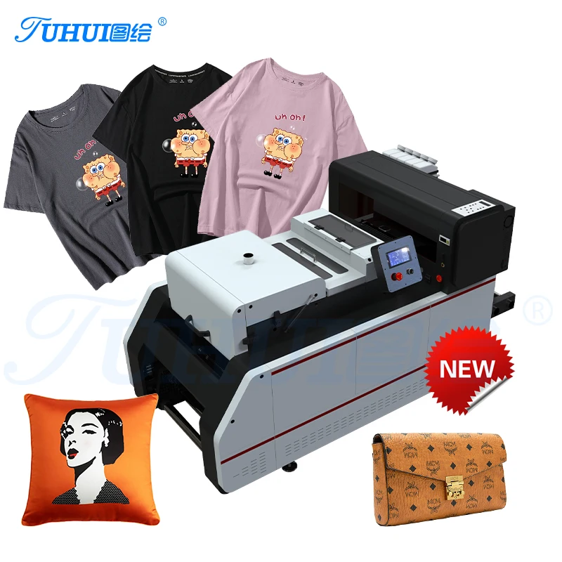 A3/A4 dtf double i3200 print head printer PET Film T-Shirt Printing machine 60cm white ink heat transfer printer