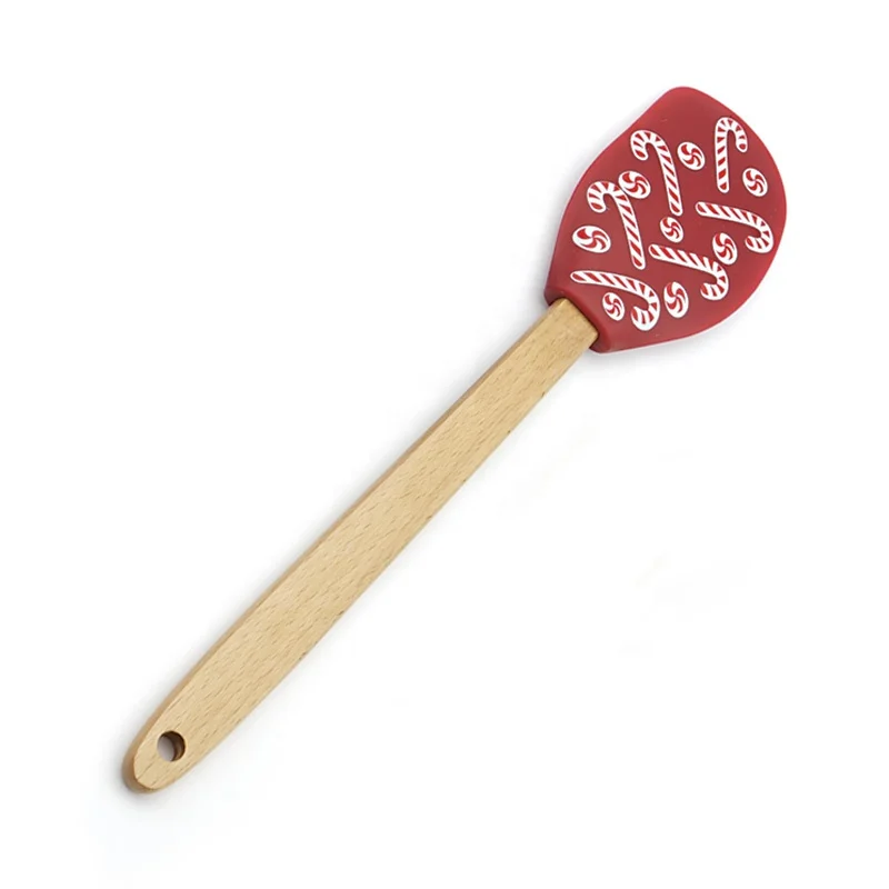 Mini Silicone Spatula Set with Wooden Handle Baking Supplies Oem Screen Printing Shenzhen Customize Food Grade Sustainable