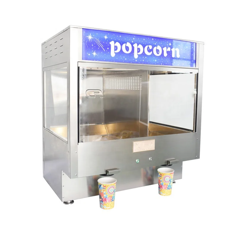Cinema Popcorn Showcase Display MQT-1500 Self-Serve Conditioner Cabinet New Design Counter Staging Cabinet Popcorn Dispenser