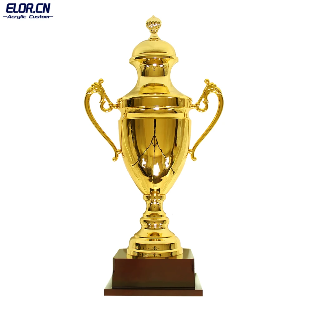 Elor Factory Wholesale Metal Trophy Award With Square Base ABC sizes Options For Adults And Children