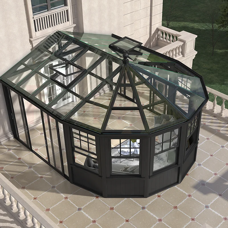 Baivilla Aluminum Glass House Victorian Outdoor Sunrooms Houses Install Easily Prefab Aluminium Winter Garden House