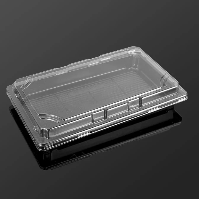 Antifog PS Rectangular Plastic Sushi Packing Box Sushi Take Out Container  sushi to go out,take out  food box,microwave