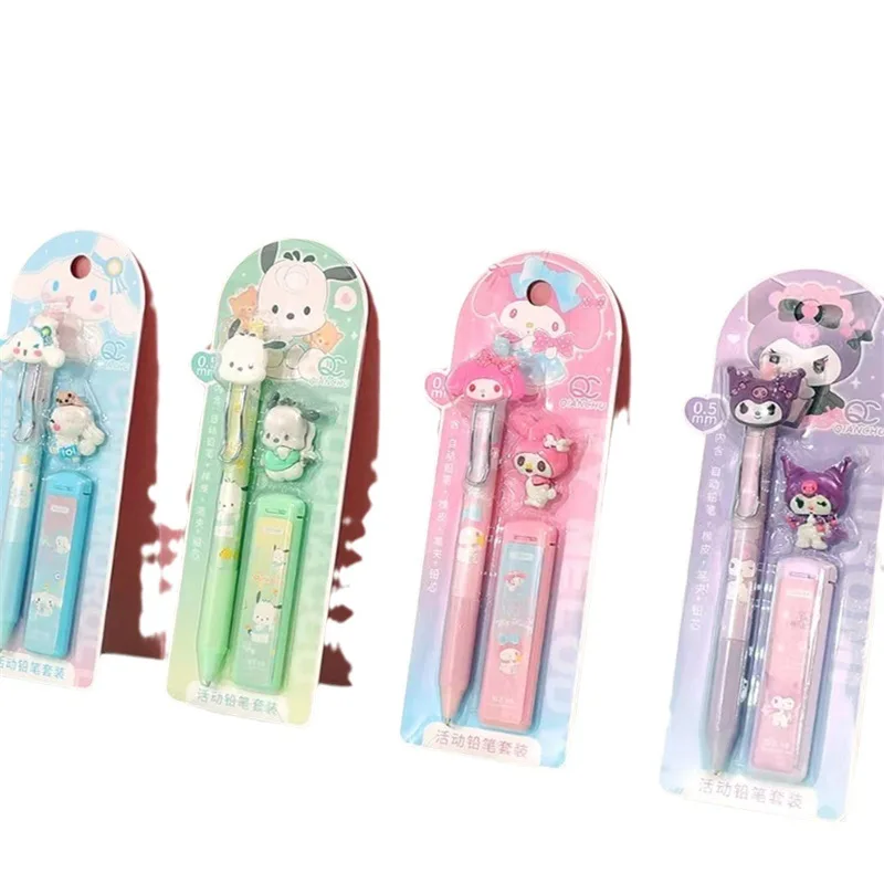 My Melody Kuromi Cinnamoroll 0.5mm Automatic Pencils stationery sets 2023 Sanrio Mechanical Pencils
