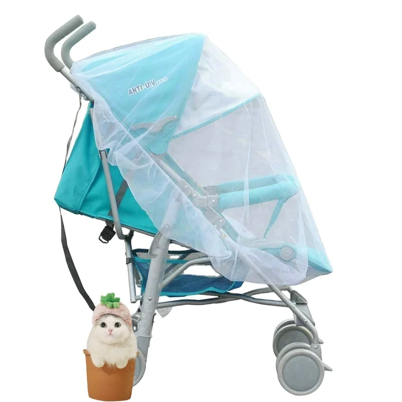 High Quality Summer Safe Baby Carriage Insect Full Cover Mosquito Net Baby Stroller Bed Netting Wholesale