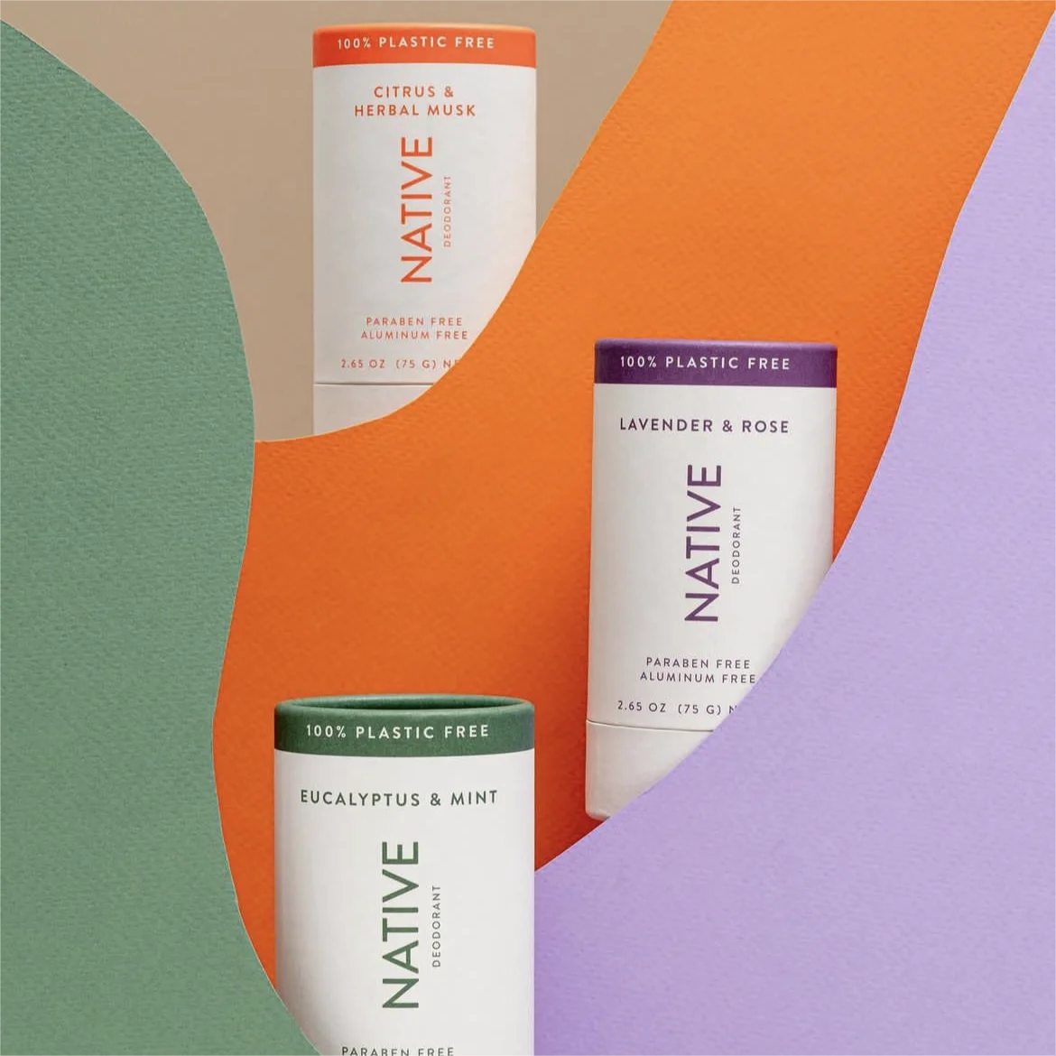 Custom Oval Natural Deodorant Solid Stick Containers Packaging Eco Friendly Cardboard Push Up Kraft Paper Tube