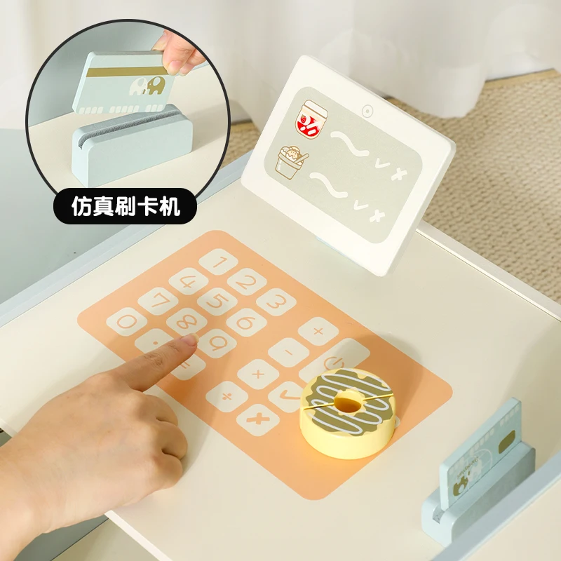 Распродажа игрушечная кофемашина деревянные игрушки для детей имитация роли кофемашины