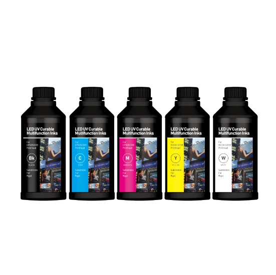 Trendvision High quality Flexible Soft LED UV curable ink for Epson i3200 DX5 print head