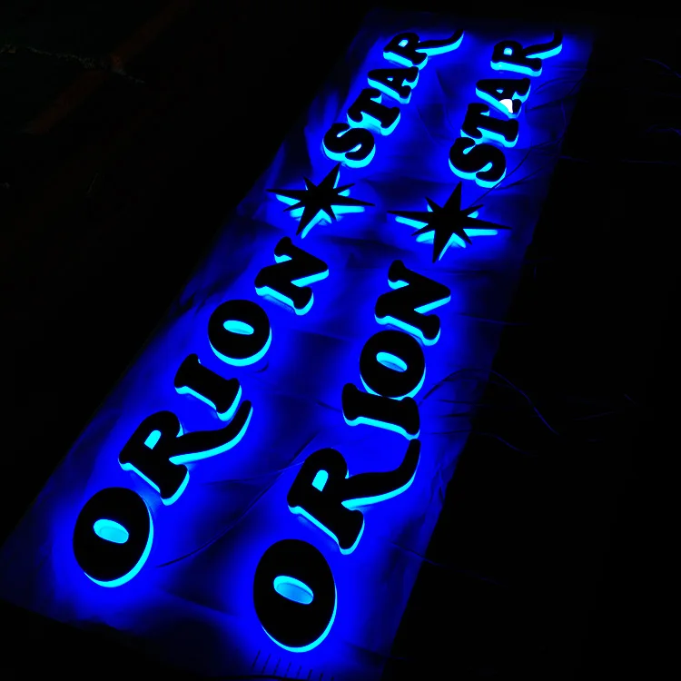 3d Reverse channel letter making mini letter sign for company logo sign