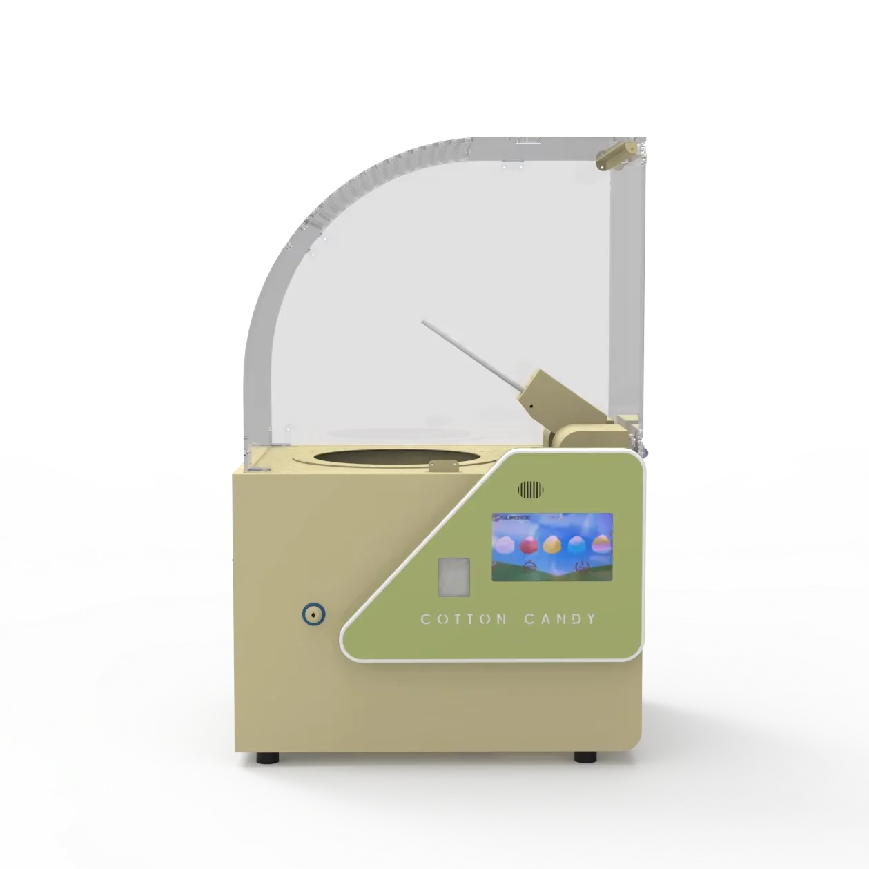 Professional Business Equipment Small Machine China Manufacturer Semi-Automatic Cotton Candy Vending Machine 5 Flavours