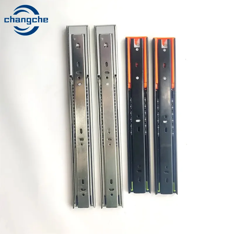 Hot Sale 35/45mm Bottom Mount Ball Bearing Stainless Steel Drawer Slide Furniture Telescopic Channel Full Extension Runner