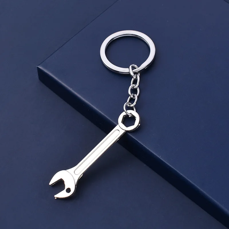 Simulation Tool Keychain Metal Creative Wrench Screwdriver Hammer Keychain Car Small Gift Pendant