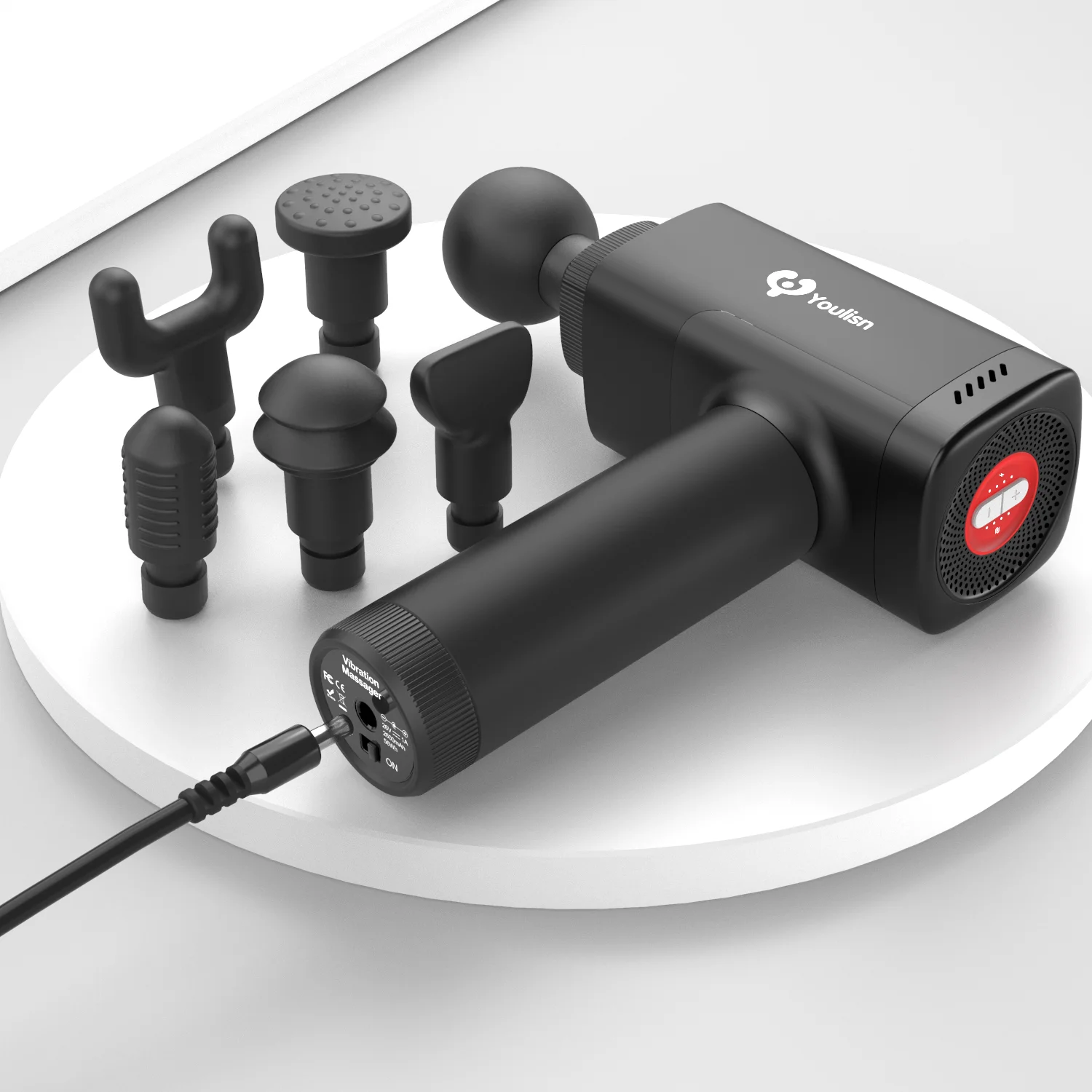 
2021 High intensity 54Wh cordless deep tissue percussion muscle relax massage gun 