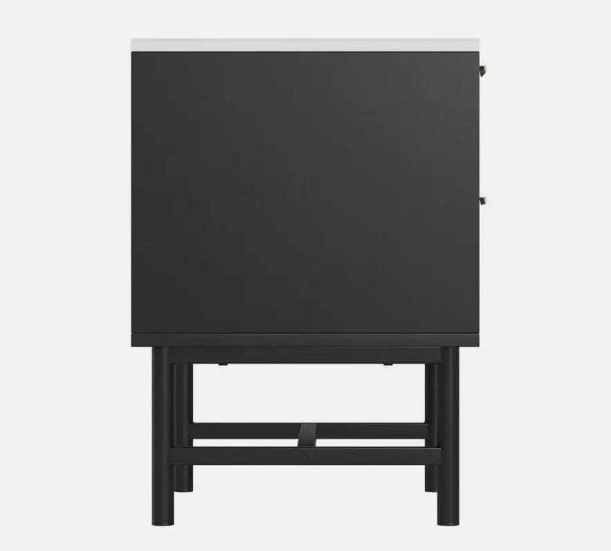 Hot Sell Nordic Nightstand with Charging Station Unique Luxury Bedside Table Suit Any Style Side Table Drawers