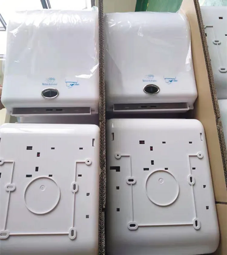 2023 hot selling   plastic wall mounted electrical automatic paper  dispenser sensor cut paper box for office  hotel school hosp