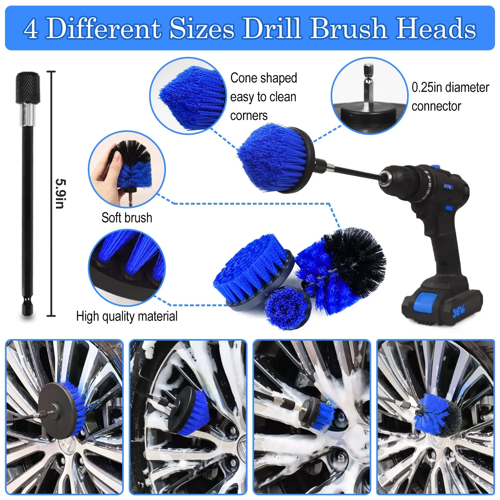 27pcs Car Wash Cleaning Tools Kit Car Detailing Set Wash Mitt Sponge Towels Tire Brush Window Scraper Complete Car Care Kit