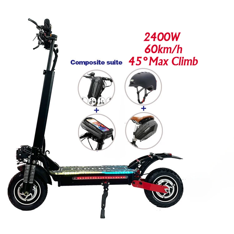 off road 48v 52v 2000w 2400W folding electric scooter dual motor 3000w powerful fast speed for adult E scooter 2 - 19 sets