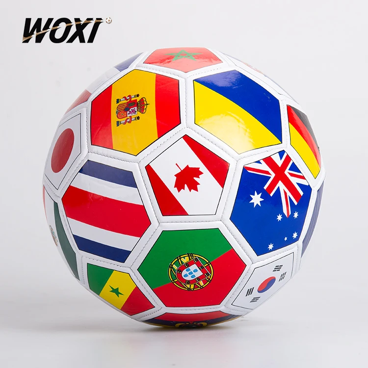 National Flag PVC size 5 football Soccer Ball little soccer balls with flags Custom soccer ball