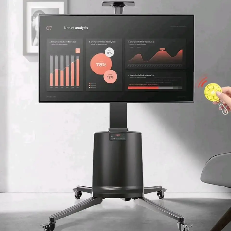 automatic tv lift mount drop down tv stand with led light 180 mounted floating