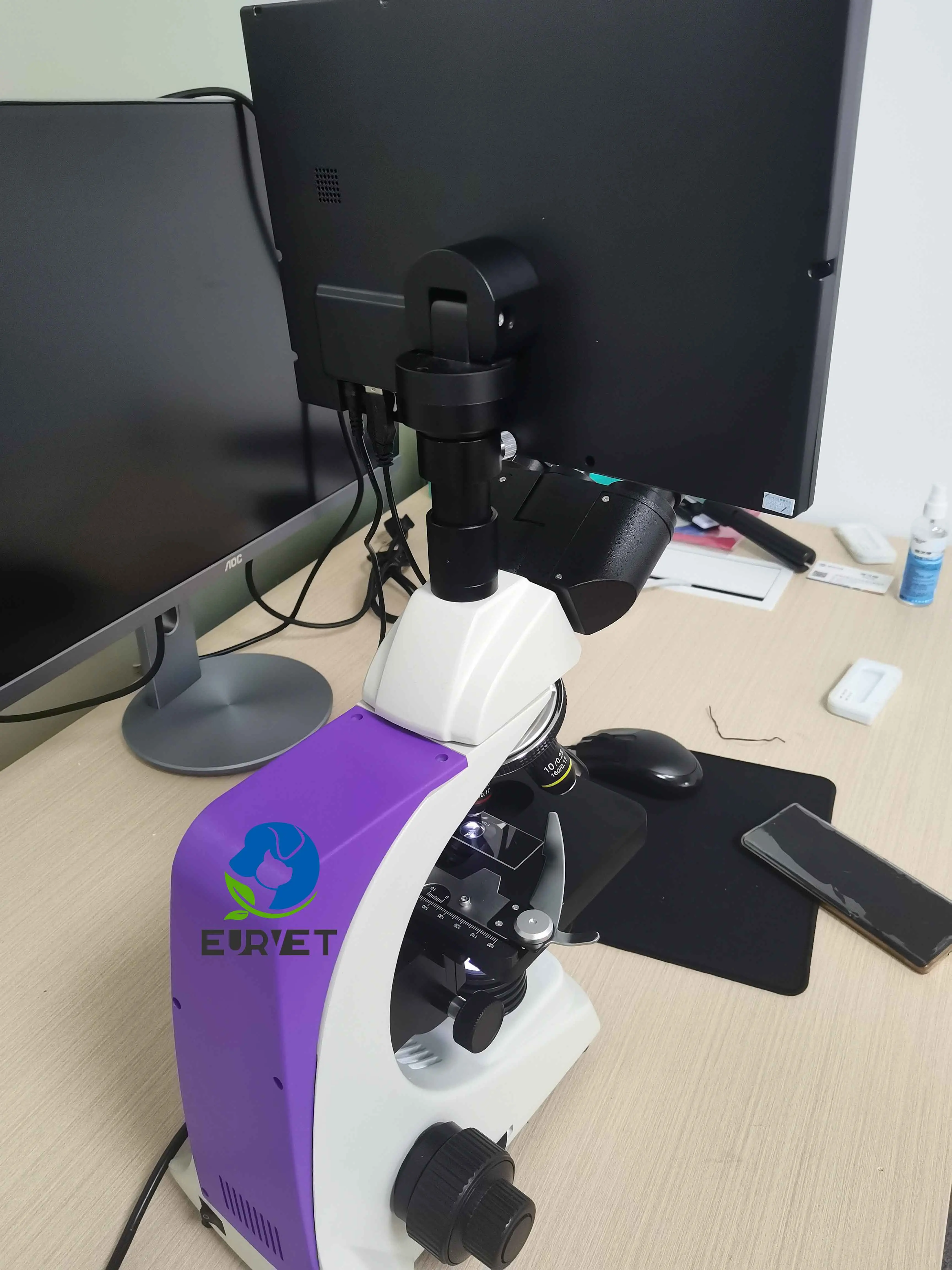 EUR PET Manufacturer Price Biobase Lcd Digital Biological Microscope Dm-125 Optical Microscope With Lcd Screen