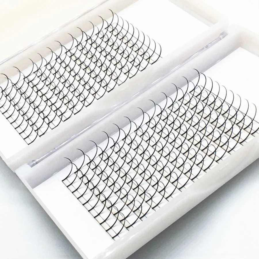 Customize Package Spikes Lash Wispy Russian Spikes 0.05 C D Glitter Lash Trays Spike Eyelash Extensions