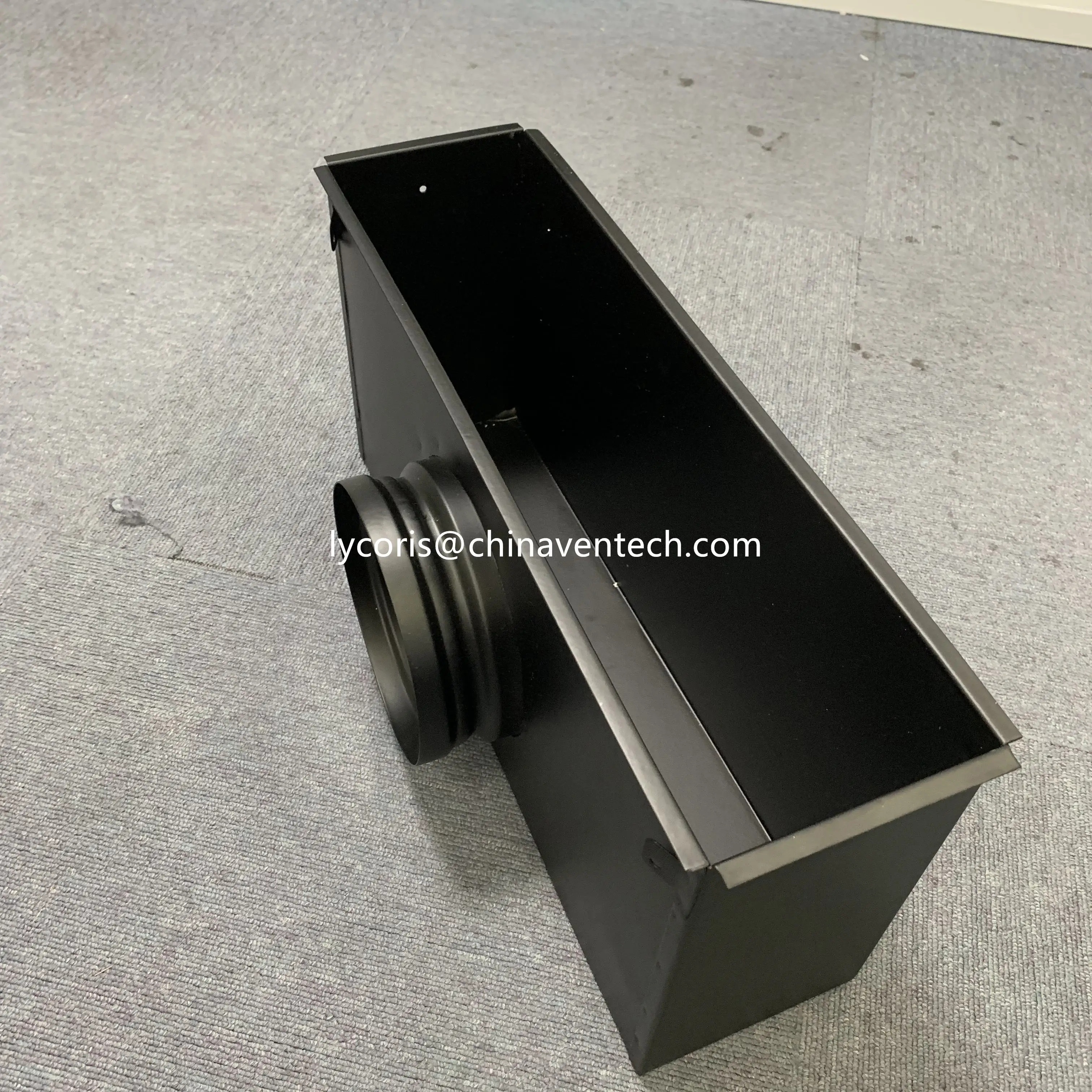 high quality air conditioning return grille aluminum black blades slot air ceiling diffuser linear slot grille with plenum box