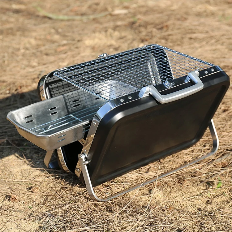 New Upgrade Outdoor Portable Charcoal Barbecue Stove Min Outdoor Trolley bbq Garden grill