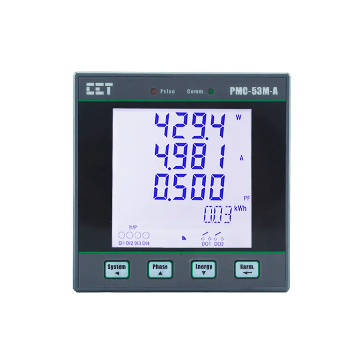 CET PMC-53M-A OEM/ODM 96*96 Панель метр 3 фазы цифровой измеритель кВтч многофункциональный счетчик электроэнергии