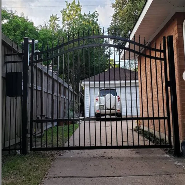 Modern Design Motorized Automatic Aluminum Driveway Gate For Home And Garden