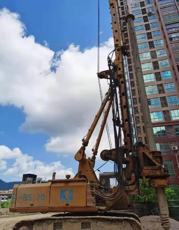 Good condition Sennebogen Bauer BS50 Pile Driver used Bauer BG15 BG25 BS70 GB24 Hydraulic piling rig