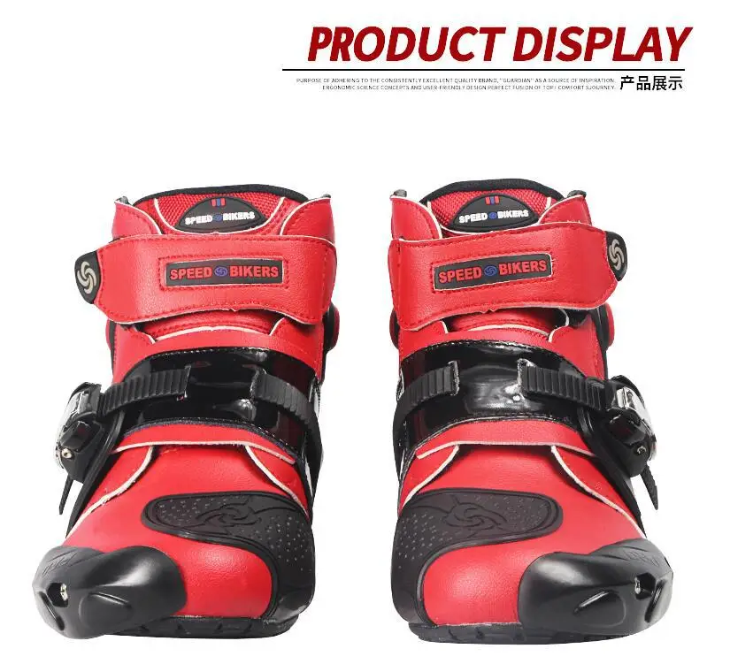 Xinzirain Wholesale Wear-Resistant Anti-Slip Waterproof Riding Motorbike Racing Shoes Knight Motorcycle Boots Men