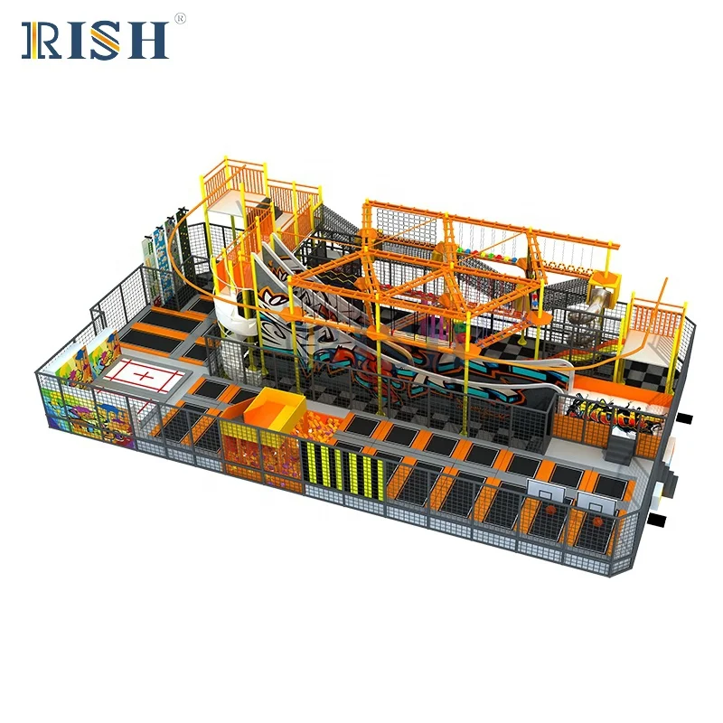 
Children trampoline park indoor bungee jumping indoor trampoline park 
