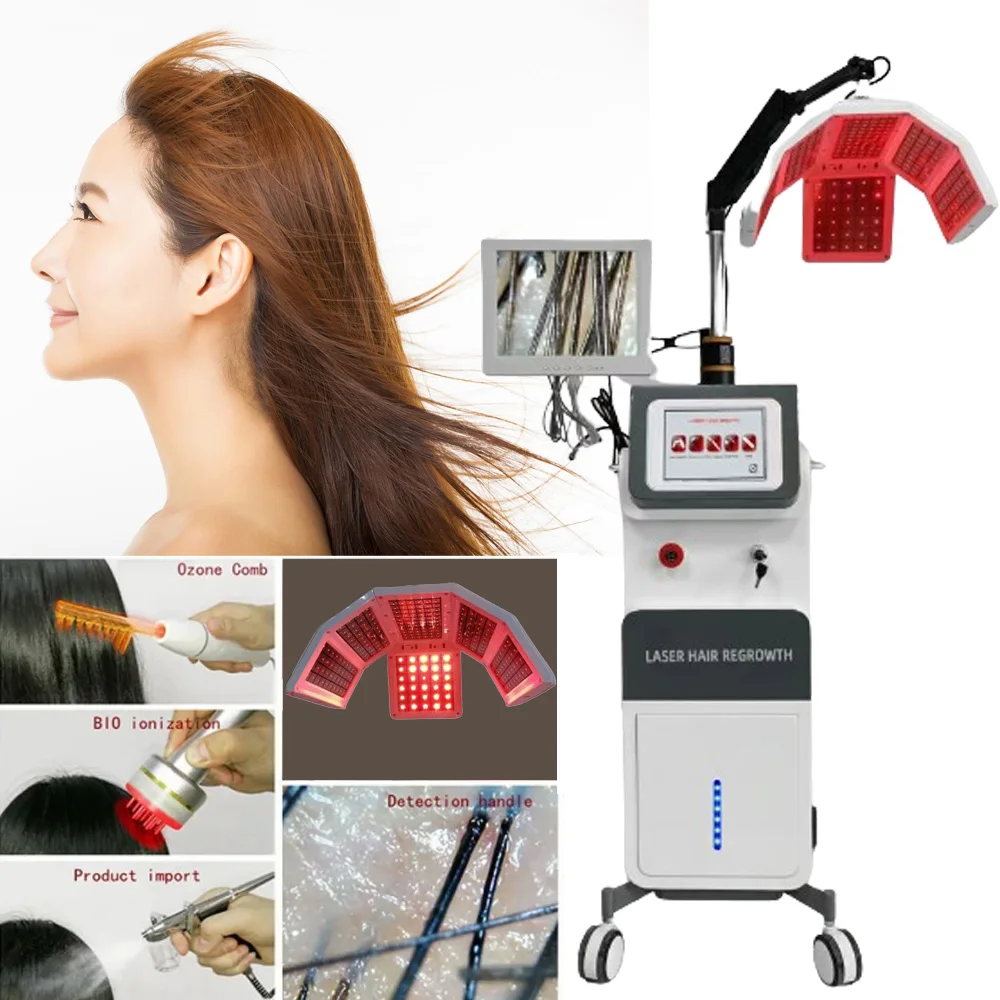 Low laser Hair Regrowth Hat Oil Control And Anti-shedding Red Light Helmet Laser Growth Hat Pdt Laser Cap Device