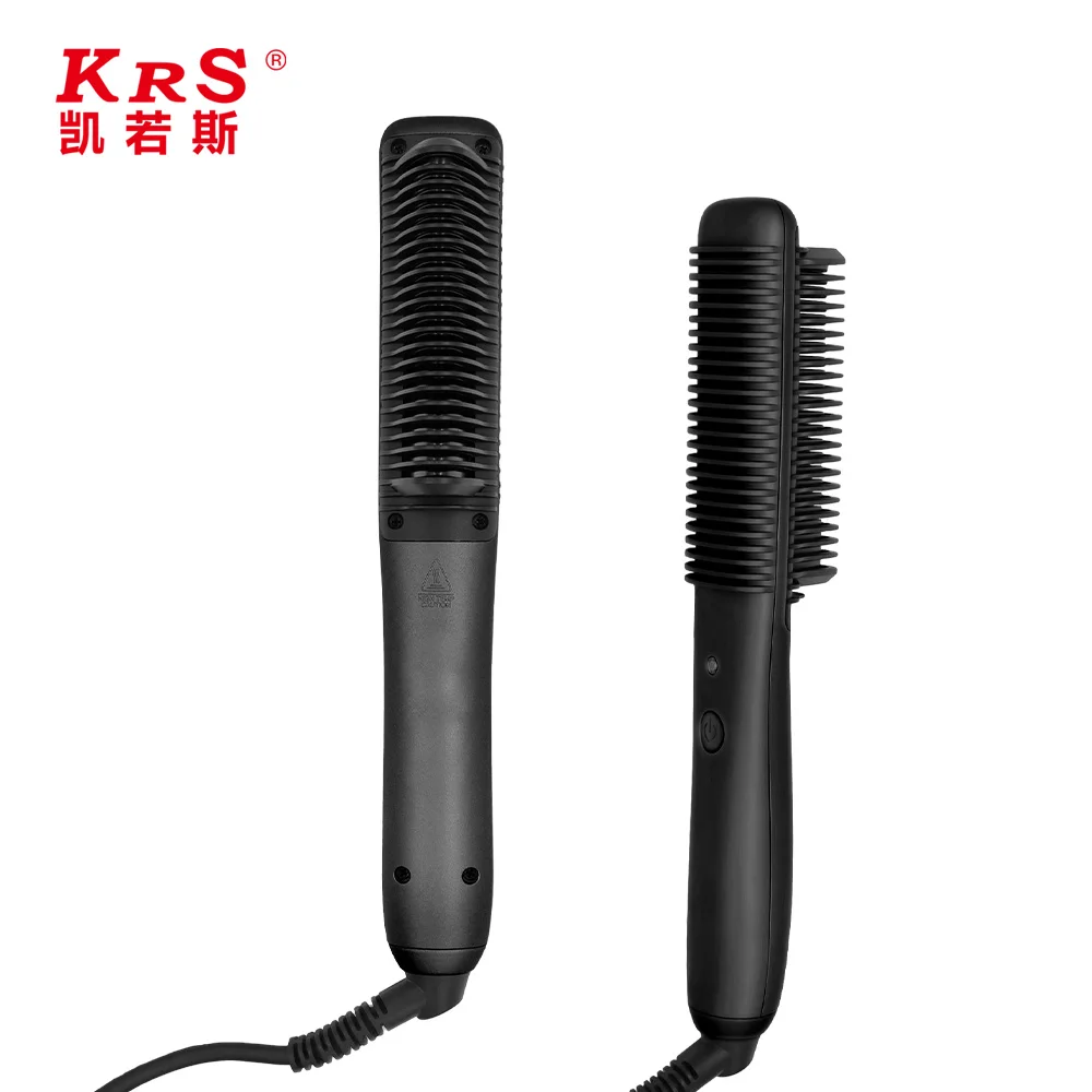 Hot sale PTC Heating hair straightener Brush electric hair straightener comb