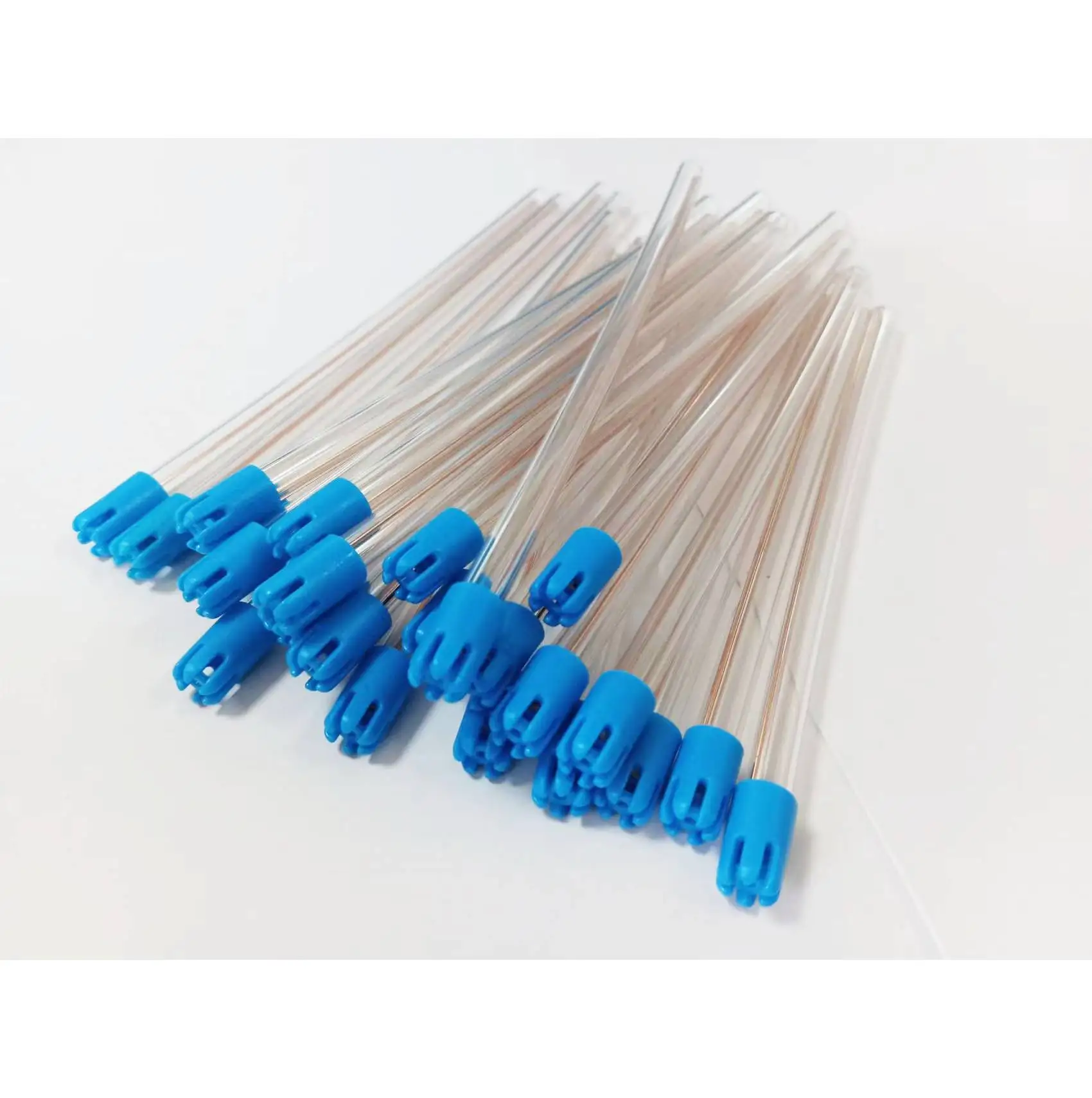 Bendable Sterile Surgical Disposable Aspirator Clear tube with blue Tips Portable Dental Saliva Ejector