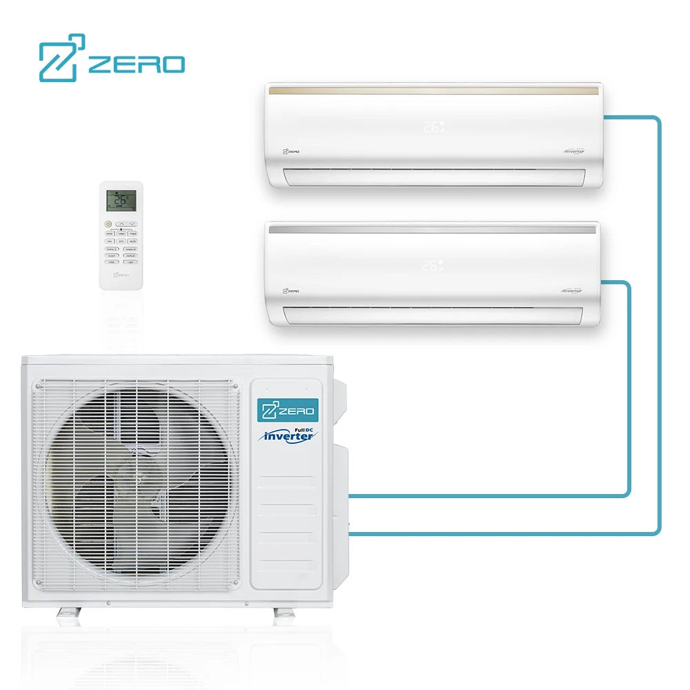 ZERO Z-MAX 32000 Btu Multi Zone System Mini Split Air Conditioners Heat Pump Inverter Multi Zone Split Air Conditioner