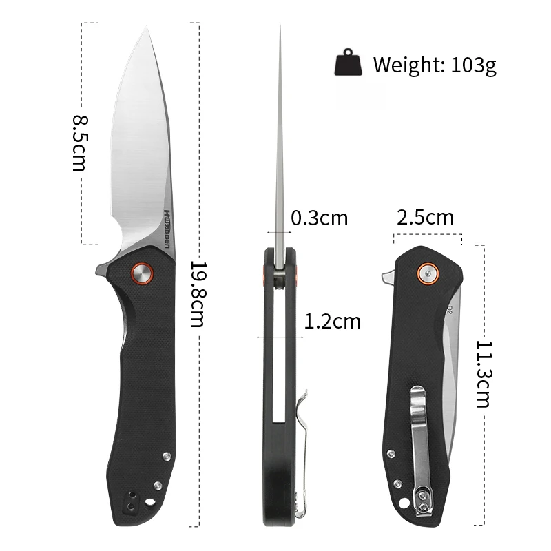 OEM Folding knife D2 Steel G10 Handle High hardness Camping Survival  Pocket Knife