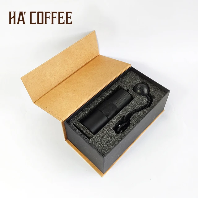 Steel Corn Burr Wholesale Cafe Coffee Tools  Hand Adjustable Stainless Steel New Coffee Bean With Case Manual Coffee Grinder