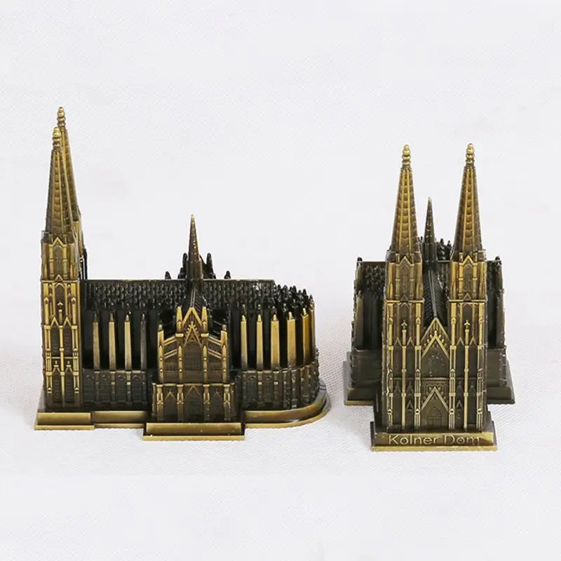 Directly Supplier Customized Silver Towers 3d Model Building Malaysia Souvenir