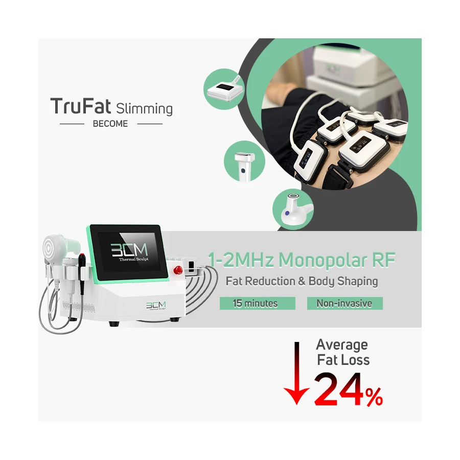 Newest Trusculpt id 8 Handle Painless Fat Reduction RF Body Sculpting Machine Trusculpt Trufat Slimming BCM Thermal Sculpt